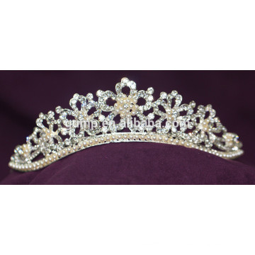 En alliage de marquage de mariage Crystal Tiara Rhinestone Crown